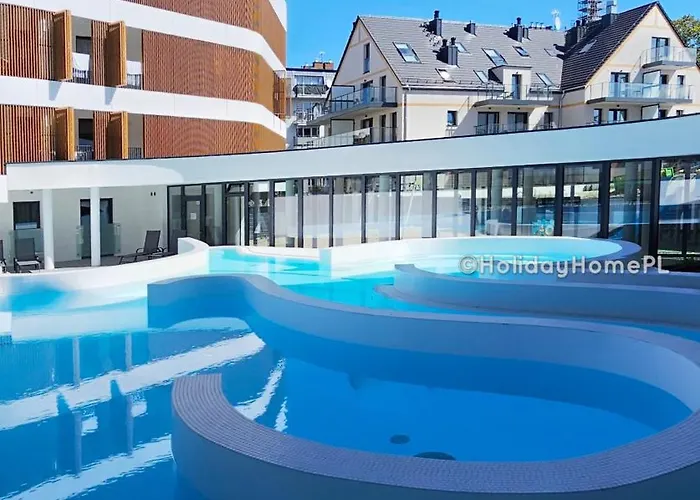 Holiday Home Baltic Waves B207 Z Osobna Sypialnia I Balkonem, Gratis Basen, Sauna, Gym