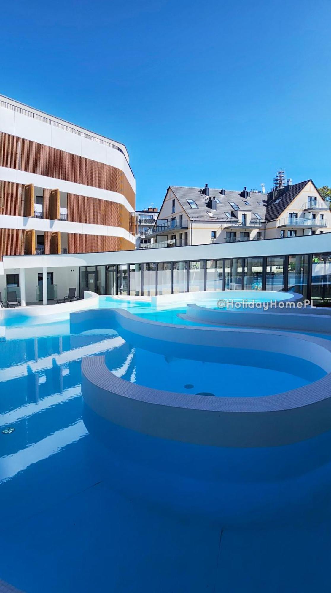 Baltic Waves B207 Z Osobna Sypialnia I Balkonem, Gratis Basen, Sauna, Gym Apartment