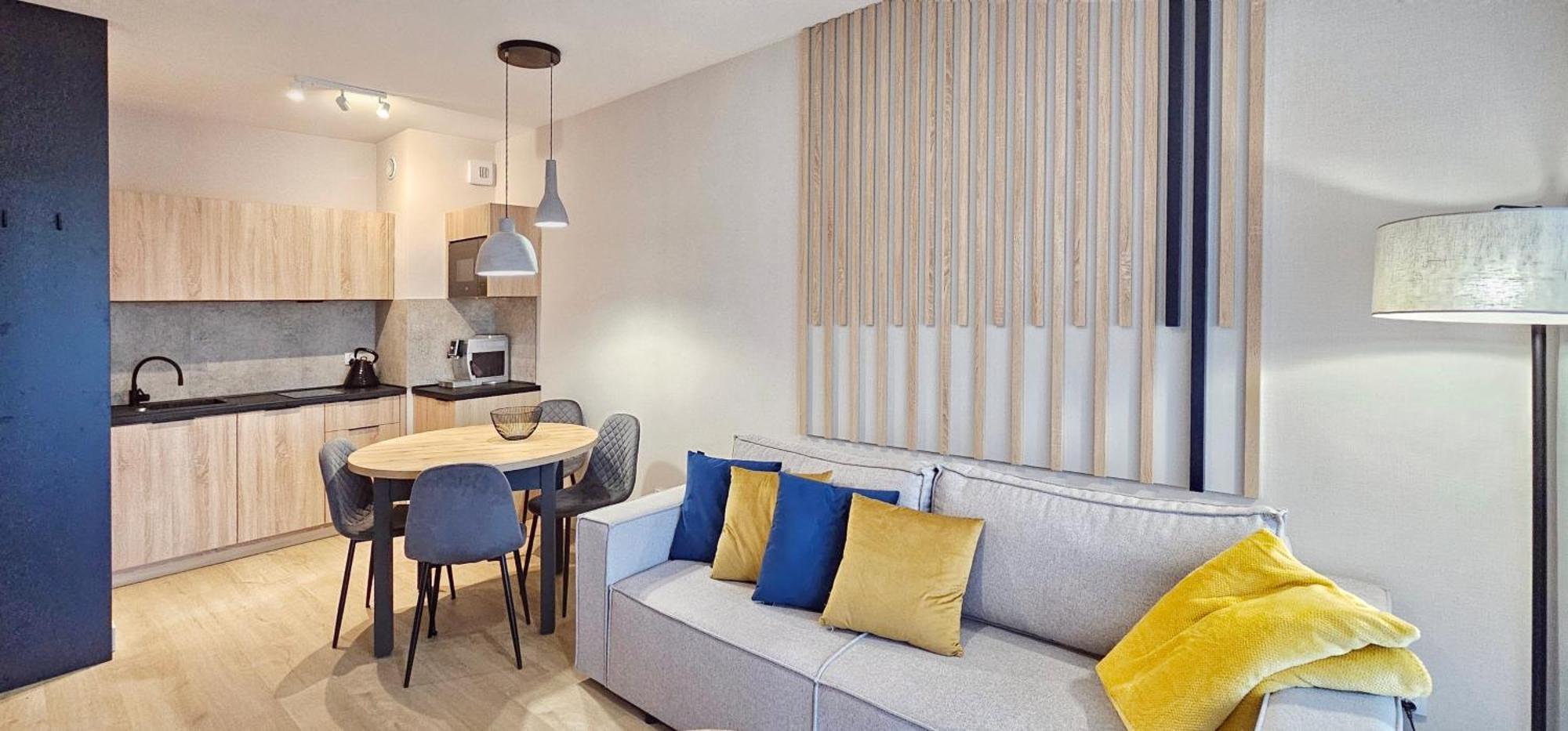 Baltic Waves B207 Z Osobna Sypialnia I Balkonem, Gratis Basen, Sauna, Gym