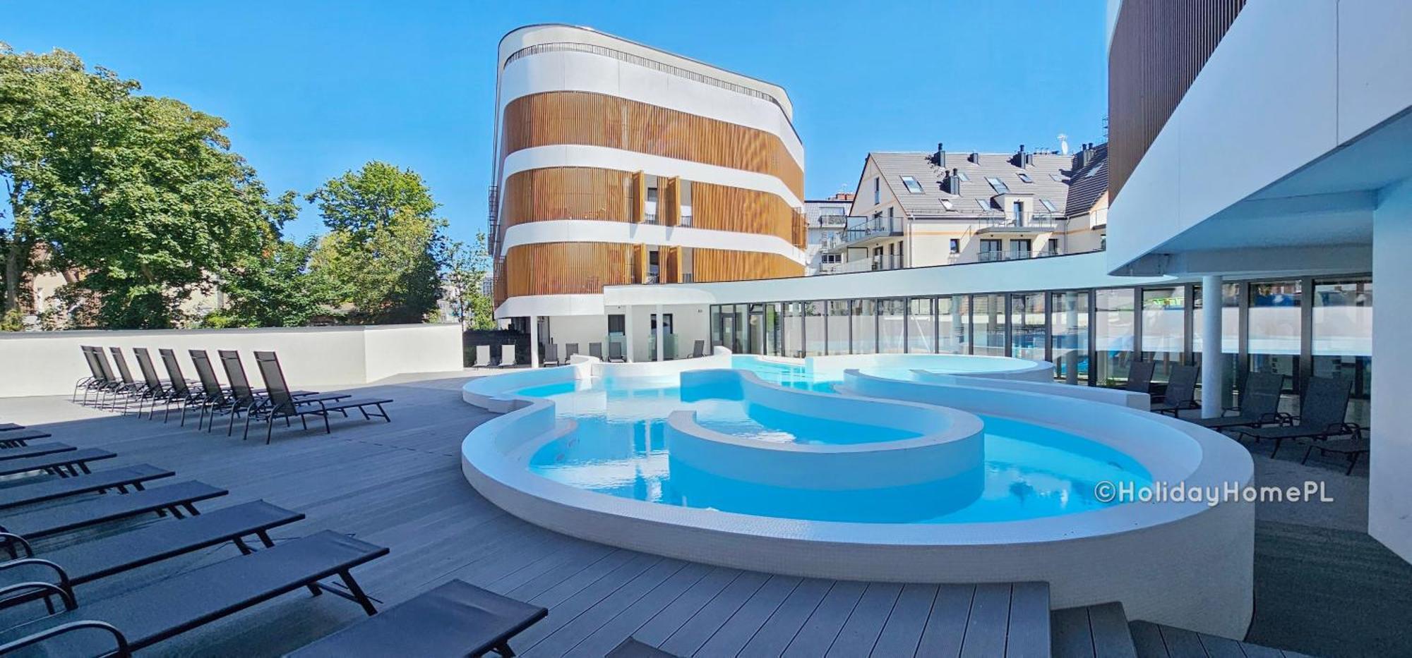 Baltic Waves B207 Z Osobna Sypialnia I Balkonem, Gratis Basen, Sauna, Gym Apartment